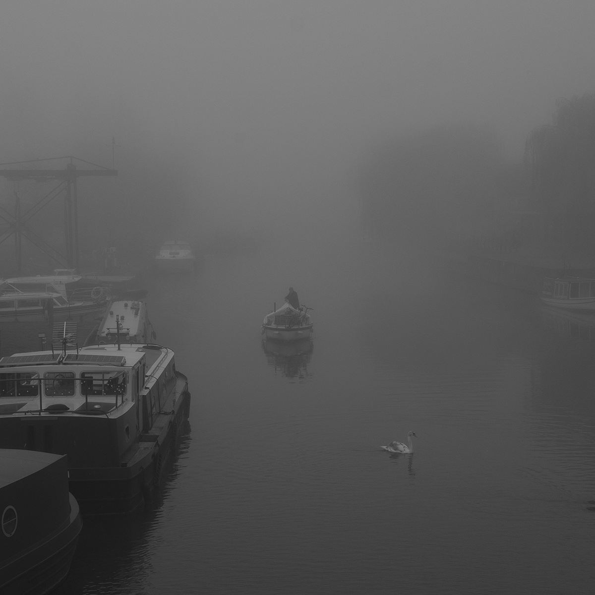 Boat on the River in Mist I link image